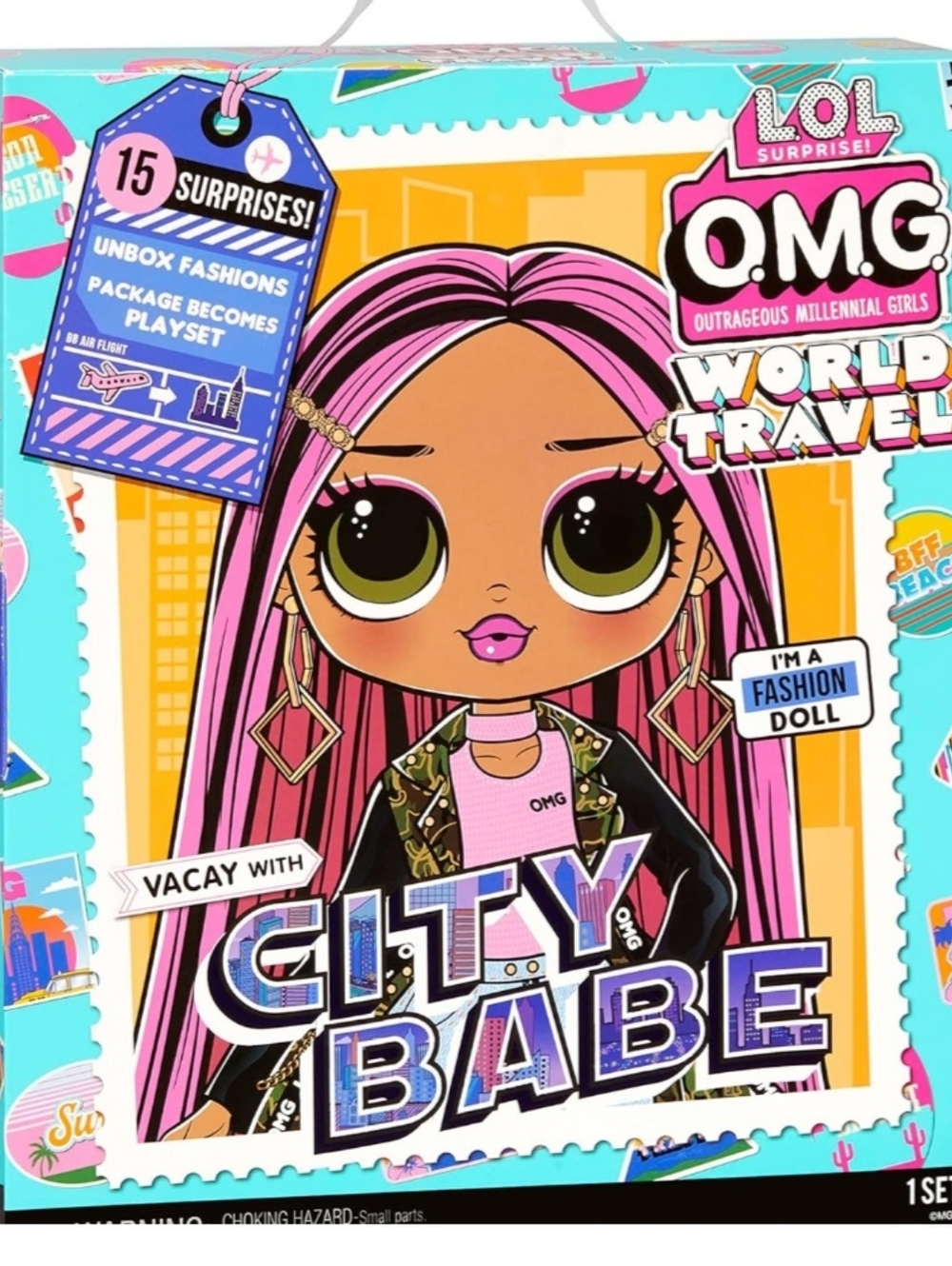 LOL Surprise OMG World Travel City Babe Fashion Doll